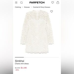 Simkhai White Lace Dress